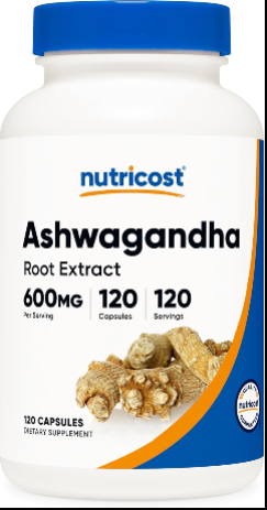 232 Nutricost Ashwagandha Herbal Supplement 600mg, 120 Capsules - Vegetarian, Non-GMO, Gluten Free, Ashwagandha Root