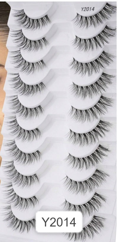 Shein Soft 10Pairs False Eyelashes Natural Look Wispy 3D, Code: Y2014 +