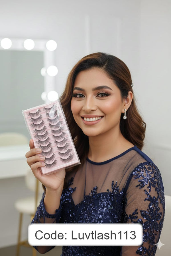 Shein 10Pairs Dramatic Diva Pink Lashes, Code: Luvtlash 113 +