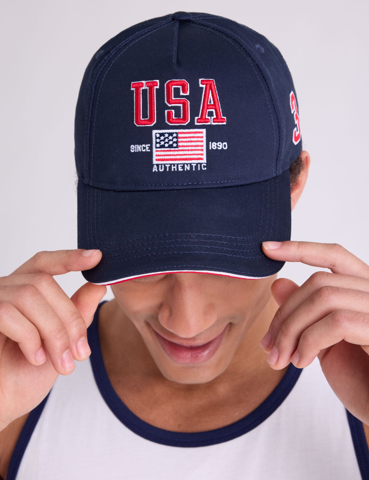 Men's U.S. Polo Assn. USA Embroidered Flag Hat