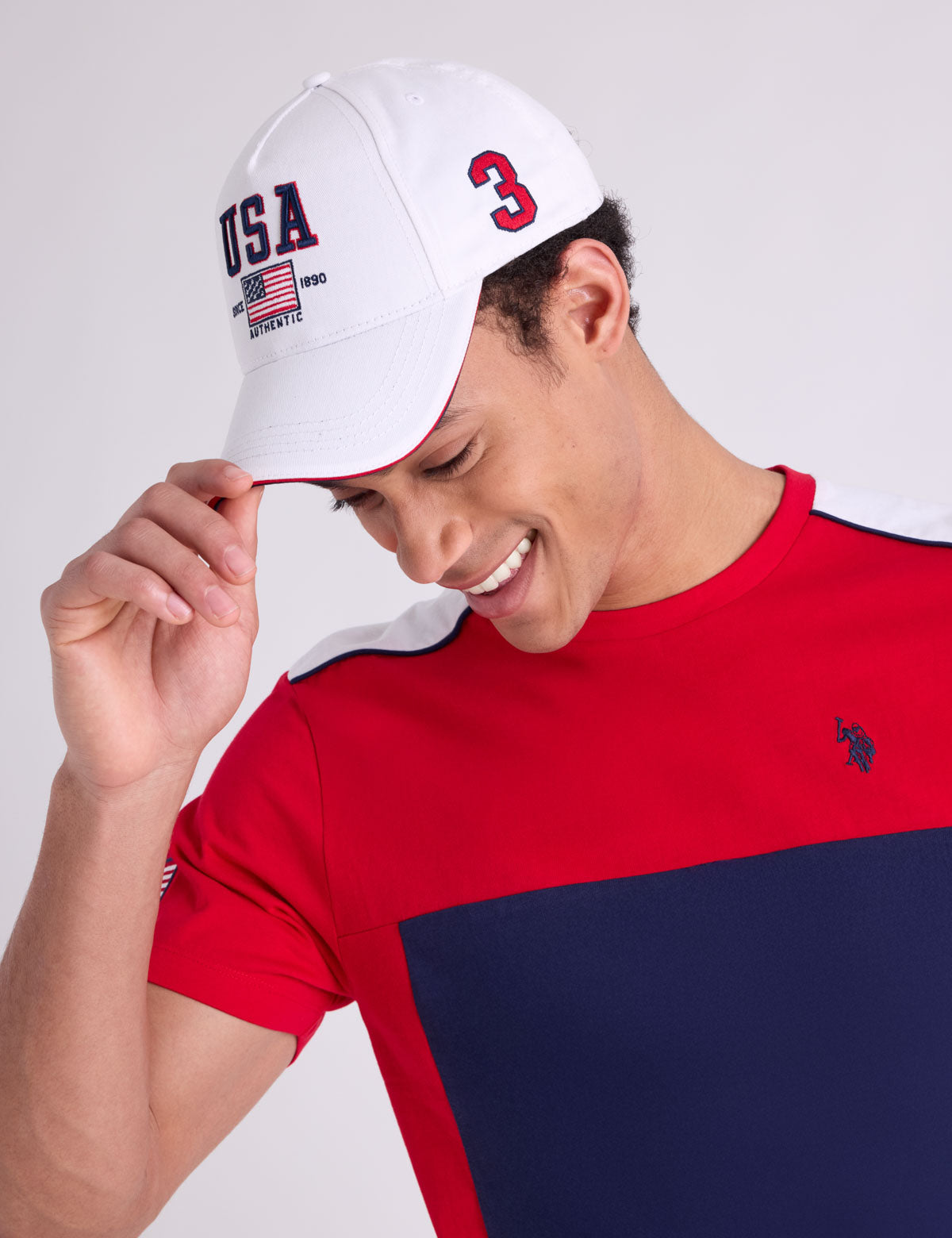 Men's U.S. Polo Assn. USA Embroidered Flag Hat
