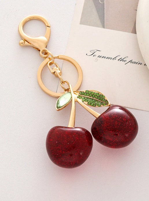 Shein Keychain Cherry Bag Charms Purse:Key Chains -.