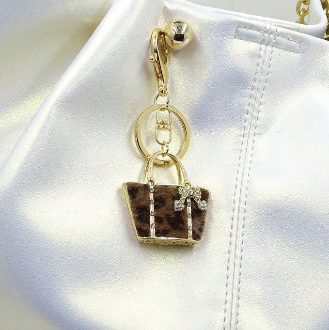Shein 1pc Gorgeous Leopard Pattern Keychain >