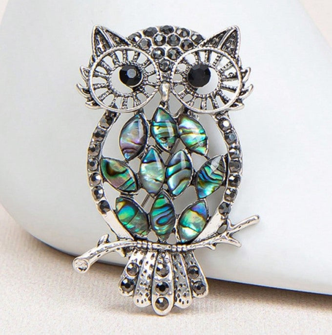 Shein Owl Brooch Niche Fashion Luxury Lapel Pin>