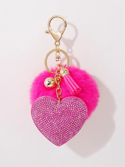 Shein 1pc Light Luxury Mini Glitter Keychain -.