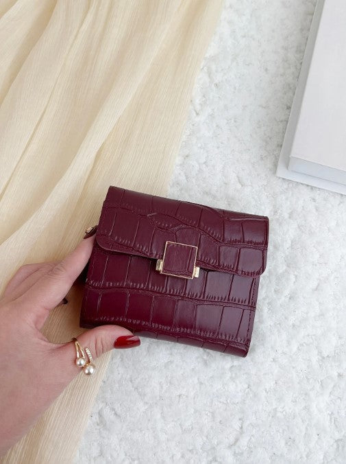 Shein Crocodile Embossed Coin Pocket -.