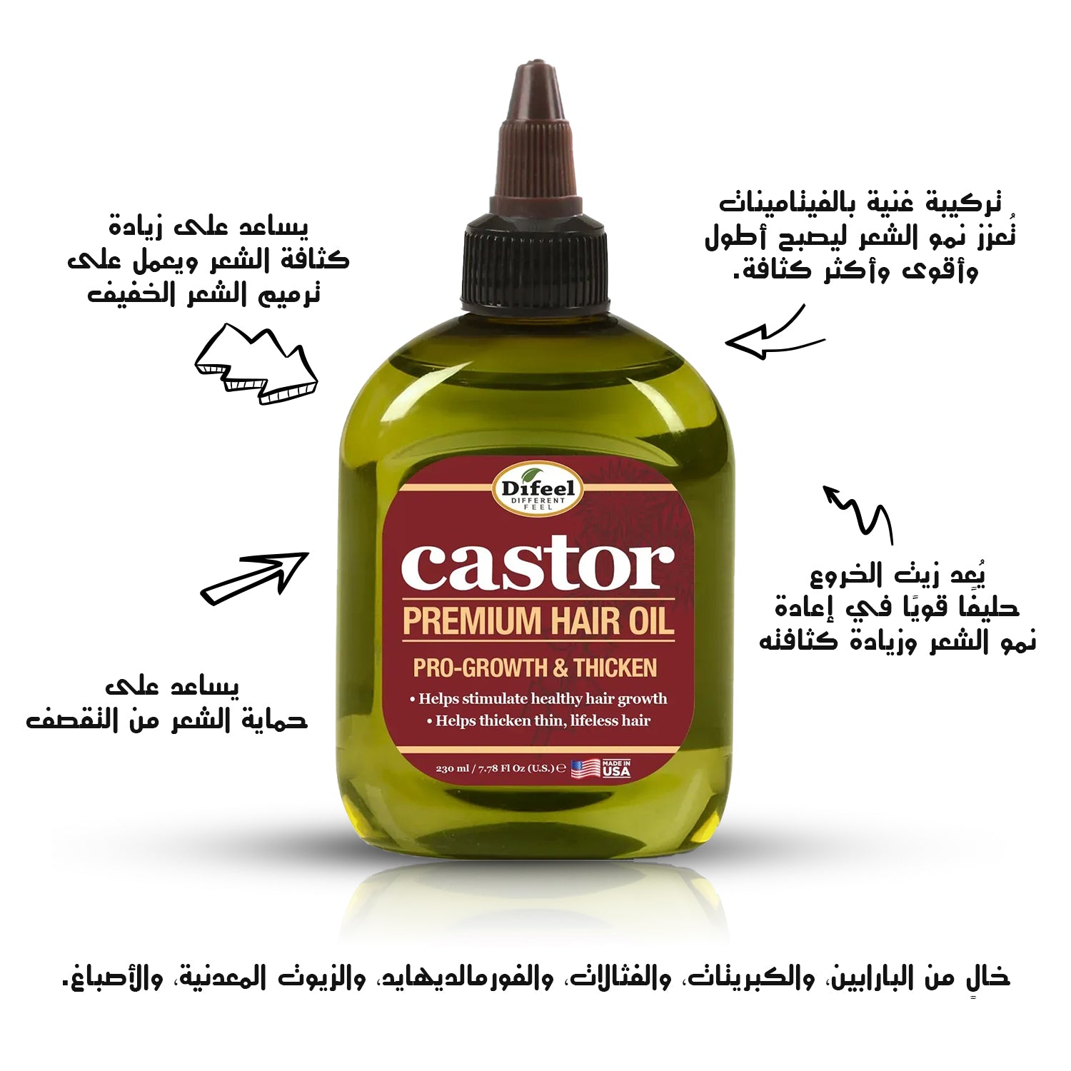 Difeel Castor Pro-Growth Hair Oil 75ml