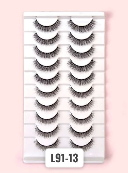 Shein Homaylash 10pairs Full false lashes Volumized 9-11mm, L91-13 /