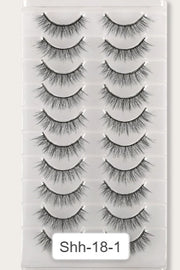 Shein Himirell 10pairs 3d Fluffy Soft Cross Style False Eyelashes, Shh-18-1