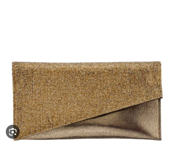 NINA Bari Asymmetrical Flap Clutch +