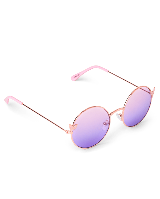 Ch. Place Girls Icon Round Sunglasses - Rose Gold*/