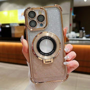 Magnetic Ring Stand Phone Case For iPhone>