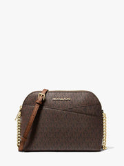 Micheal Kors Travel Medium Logo Dome Crossbody Bag >