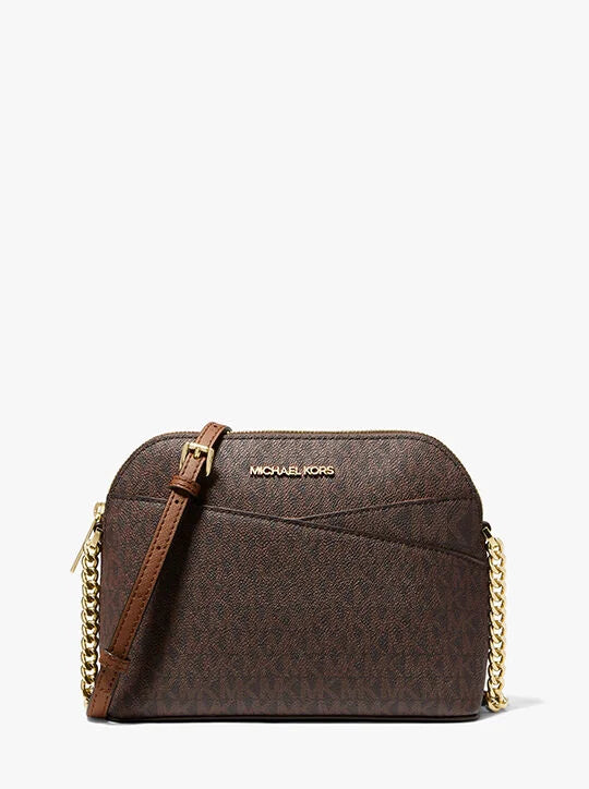 Micheal Kors Travel Medium Logo Dome Crossbody Bag >
