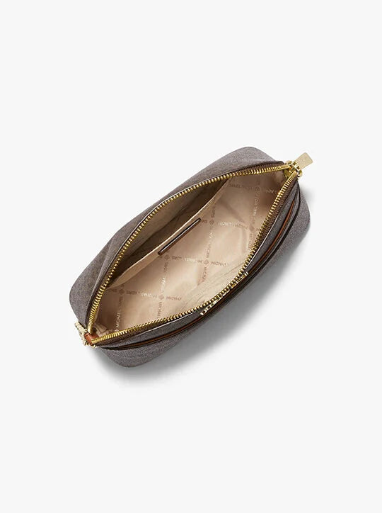 Micheal Kors Travel Medium Logo Dome Crossbody Bag >