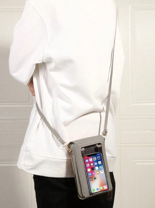 Shein Women's Touch Screen Phone Bag Mini Crossbody Multifunctional Fashion Wallet with Card Slots -.
