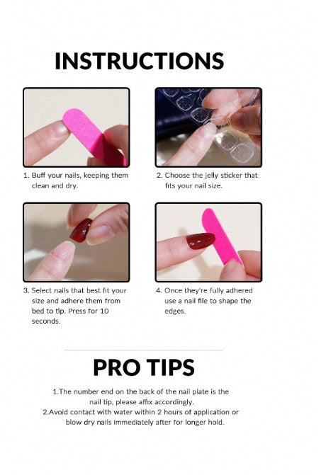 Shein 24pcs Short Square Press-on Nails - Nude & Pink Ombre Simple Design -.