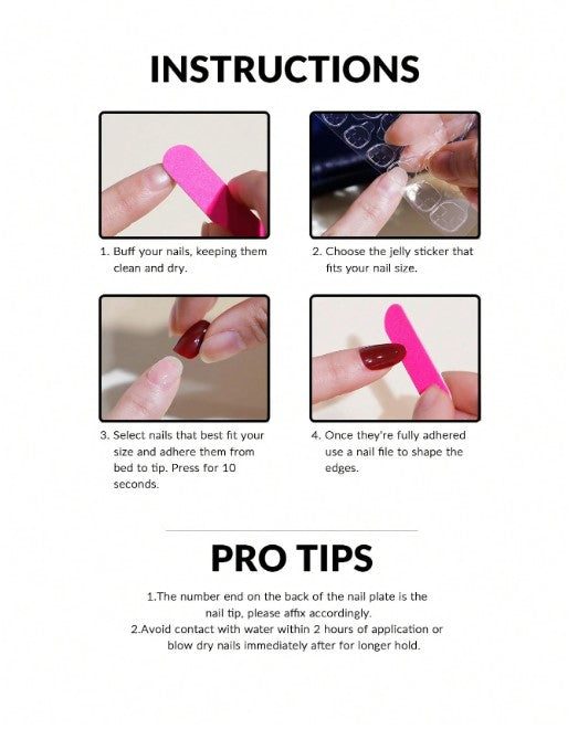Shein 24pcs Long Stiletto Iridescent Mermaid Effect Press-On Nails Set >