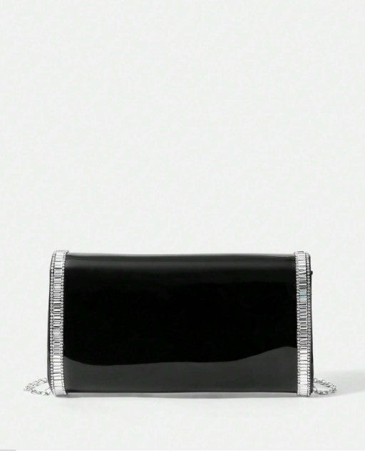 Shein Women's Hot Diamond Bow Decoration Clutch Bag -.