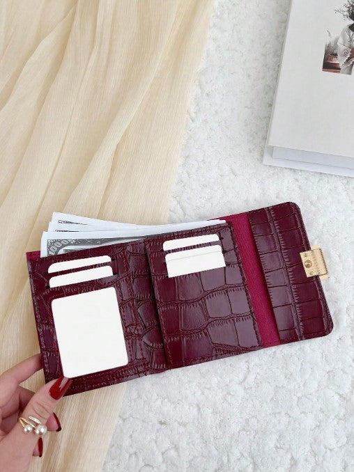 Shein Crocodile Embossed Coin Pocket -.