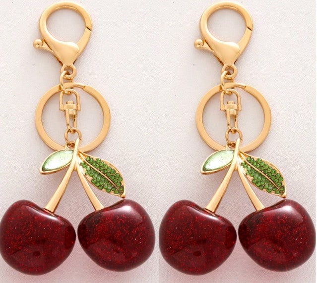 Shein Keychain Cherry Bag Charms Purse:Key Chains -.