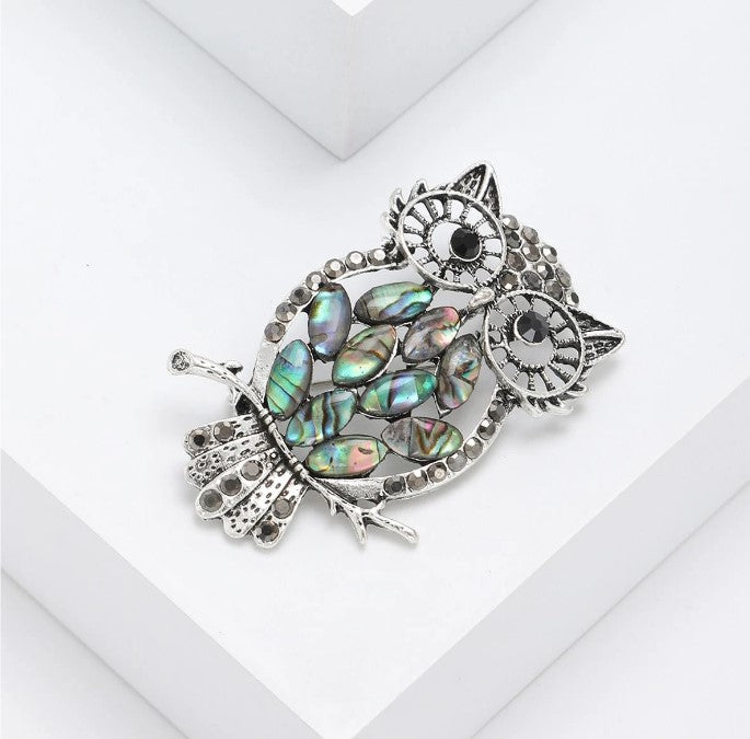 Shein Owl Brooch Niche Fashion Luxury Lapel Pin>