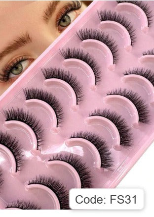 Shein 10 Pairs Of Soft Fluffy Faux Mink 3D False Eyelashes, Code: FS31 +