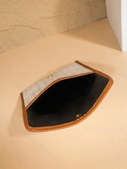 Shein New European & American Style Woven Clutch -.