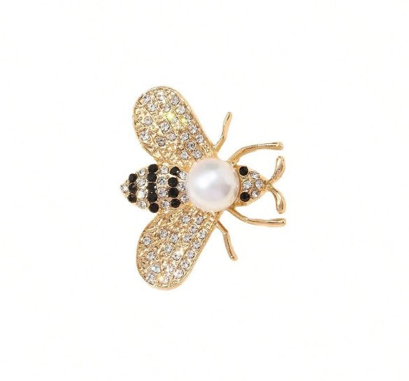 Shein Elegant Bee Brooch Luxury Lapel Flower Pin>