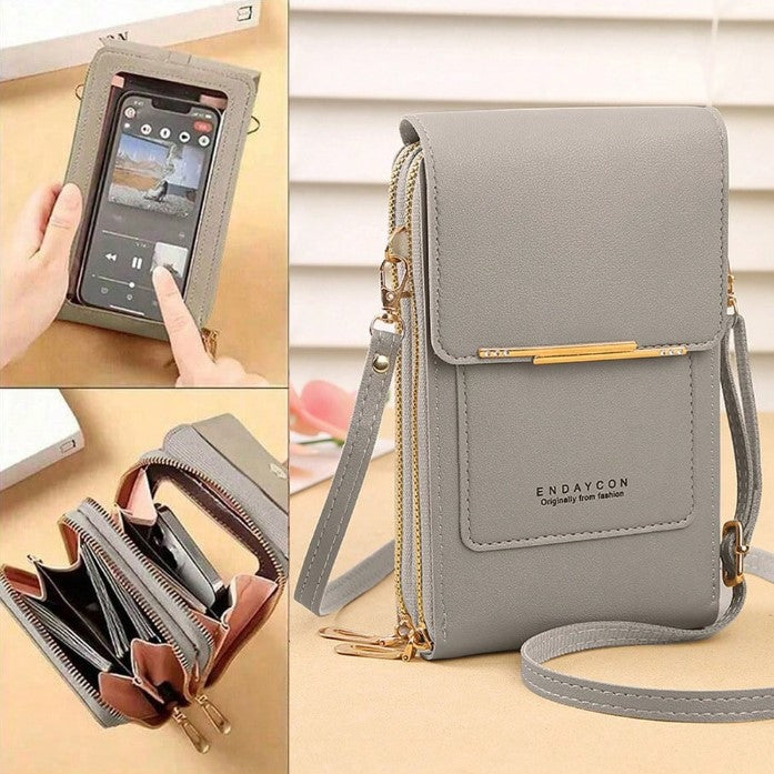 Shein Women's Touch Screen Phone Bag Mini Crossbody Multifunctional Fashion Wallet with Card Slots -.