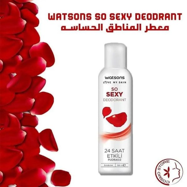 Watsons So Sexy Deodorant 24 Hour Effective Spray 150 ml +