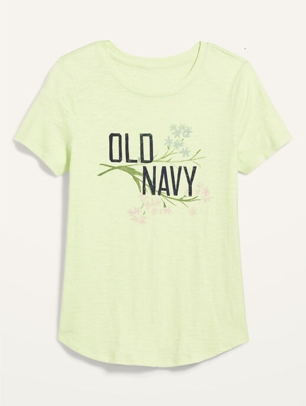 Old Navy Logo-Graphic Slub-Knit Tee, S */#