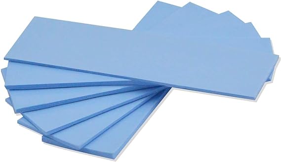 ADWITS 6 Pack Assorted Thickness 0.5 1.0 1.5 mm Thermal Conductive Silicone Pads +