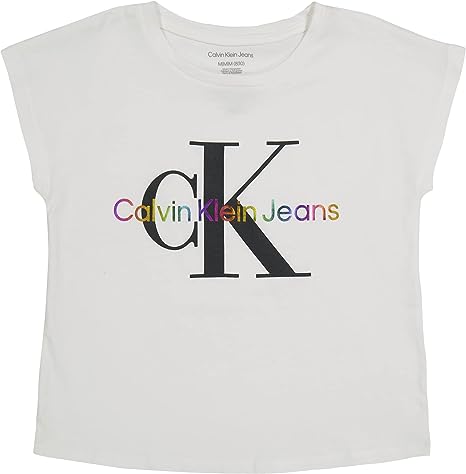 CK. Girls' Short Sleeve Logo T-Shirt, 8-10T*/#