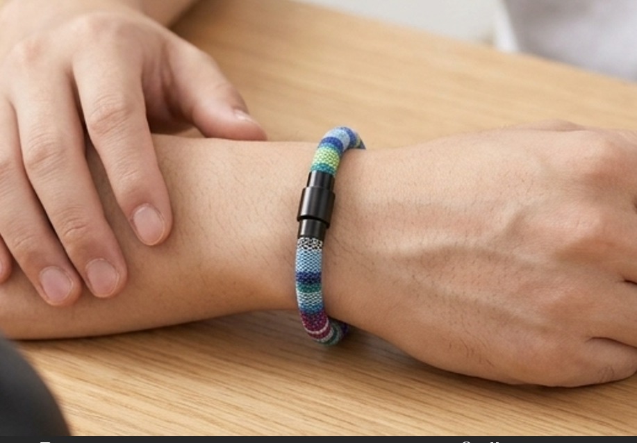 Bracelet For Men 6mm Bohemain Farbic Bracelet Black Bangle For Wristband Jewelry