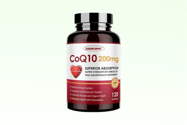 Zebora CoQ10 200mg, 120 softgels +