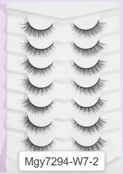 Shein MAGEFY 7 Pairs Of Natural Full False Eyelashes, Mgy7294-W7-2