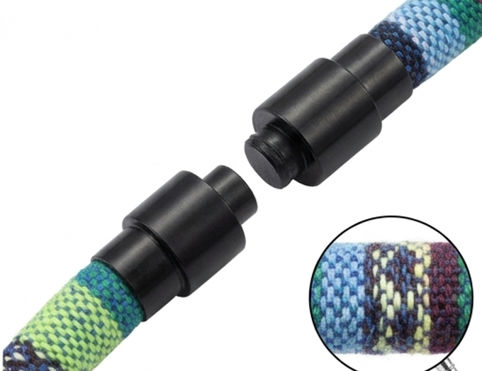 Bracelet For Men 6mm Bohemain Farbic Bracelet Black Bangle For Wristband Jewelry
