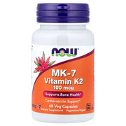 NOW Foods, MK-7 Vitamin K-2, 100 mcg, 60 Veg Capsules >
