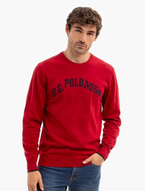 U.S. Polo Chest Logo Sweater for Men, XL */