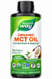 Nature's Way Non-GMO, Gluten-free Organic MCT Oil From Coconut, 14g, 16fl. oz >