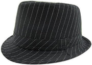 Hooyi Boy Girl Fedora Jazz Hat Plaid Pot Cap Grid +