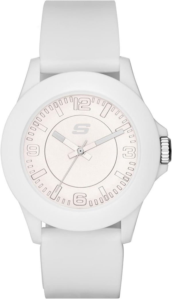 Skechers Women's Rosencrans Mid Quartz Plastic & Silicone Casual Sports Watch +