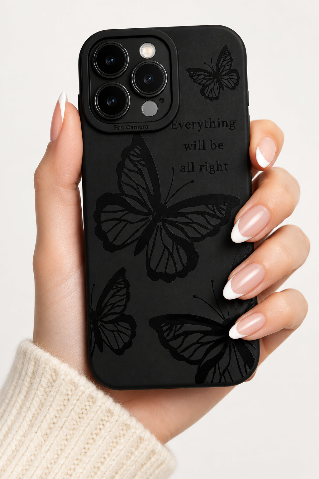 Cute Cool Butterfly Black Design for Iphone>