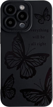 Cute Cool Butterfly Black Design for Iphone>