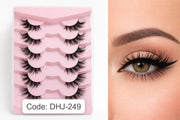 Shein Wispy 3D False Eyelashes for a Natural Glam Look – 7 Pair Set, Code: DHJ-2419 +