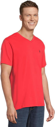 U.S. Polo Men's V-Neck T-shirt, L +