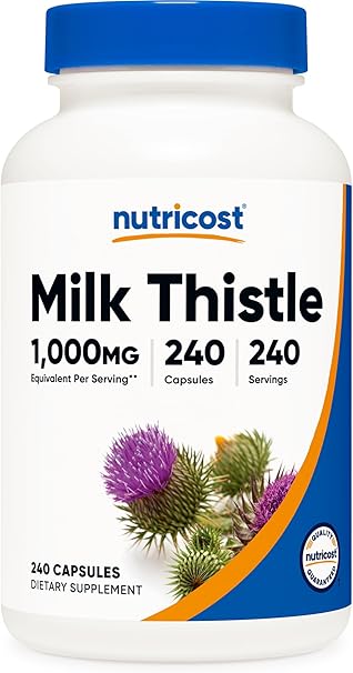 Nutricost Milk Thistle, 1000mg Equivalent +