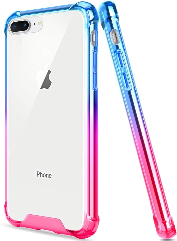 Salawat for iPhone 7 Plus Case, (Blue Pink)  +
