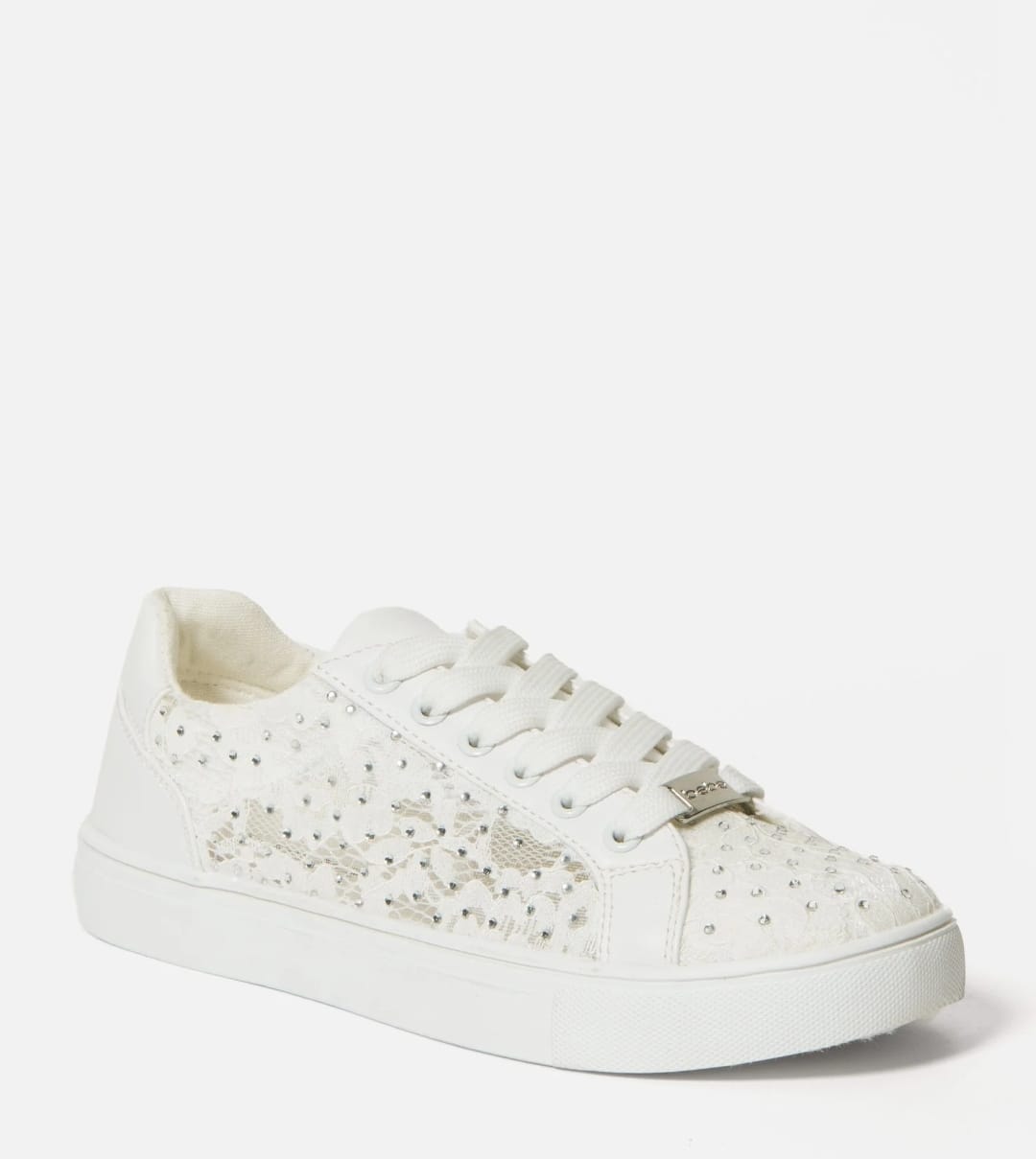 Bebe Chiara Platform Sneakers In White, Size: 8 +